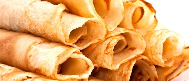 Блины с форелью