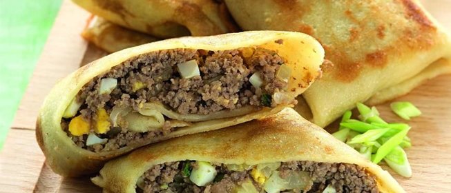 Блины с мясом