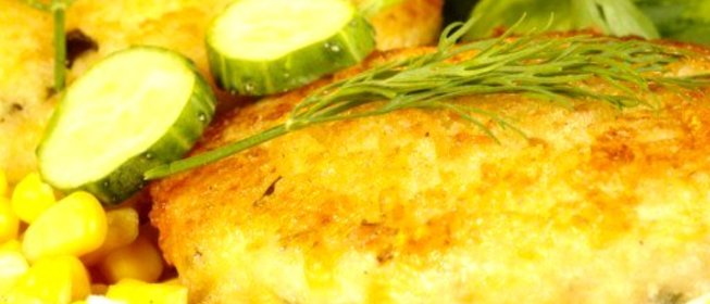 Шницель из капусты со сметаной