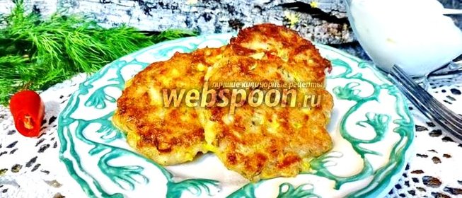 Оладьи из кабачков с грибами