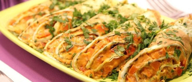 Рулеты из блинов