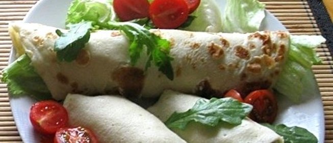 Блины с огурцами