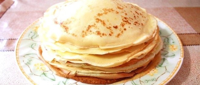 Блинчики на сухом молоке