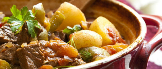 Мясное рагу с овощами