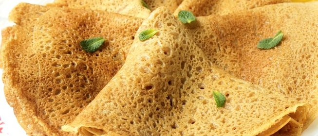 Постные блины на минералке