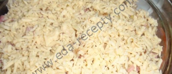 Запеченный картофель с ветчиной и сыром