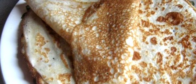 Блины тонкие на сыворотке