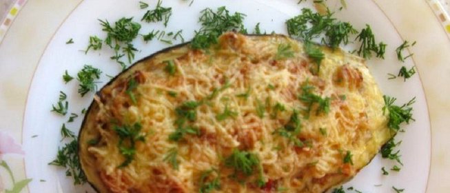 Баклажаны фаршированные фаршем