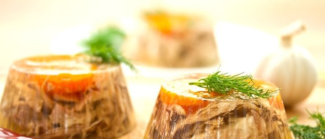Заливное из курицы