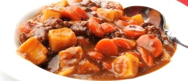 Мясное рагу с овощами и грибами