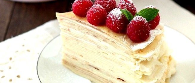 Блинный торт с заварным кремом