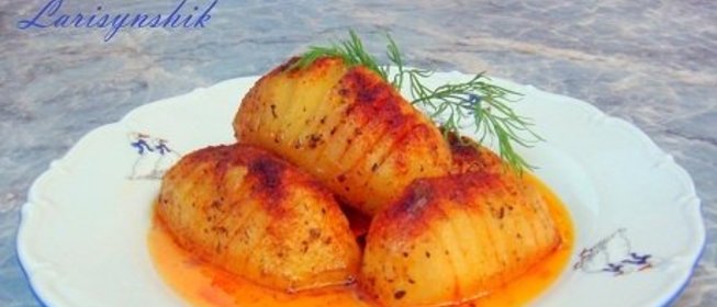 Картофель в апельсиновой глазури