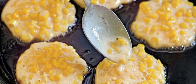 Кукурузные оладьи
