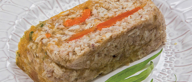 Заливное из кролика со сладким перцем: пошаговый рецепт