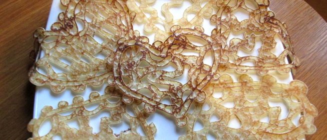 Блины на кефире ажурные