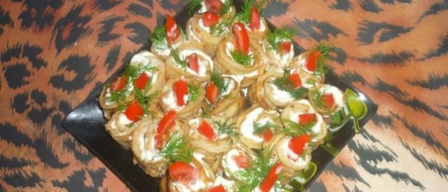 Закуска из баклажанов Язычки