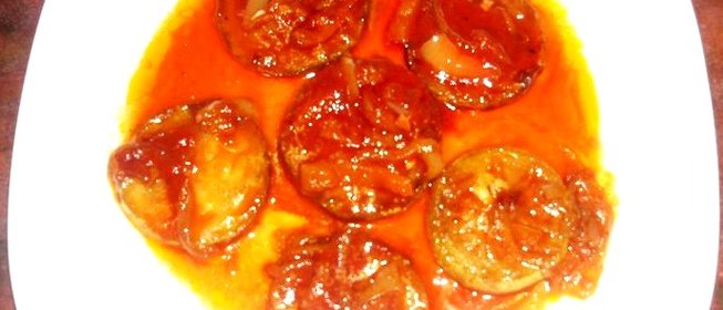 Кабачки в томатной заливке