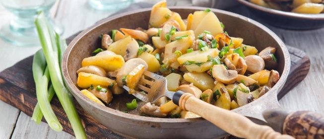 Рагу из шампиньонов с картофелем