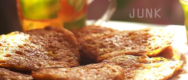 Манные оладьи с куркумой