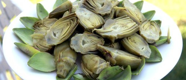 Вареные артишоки