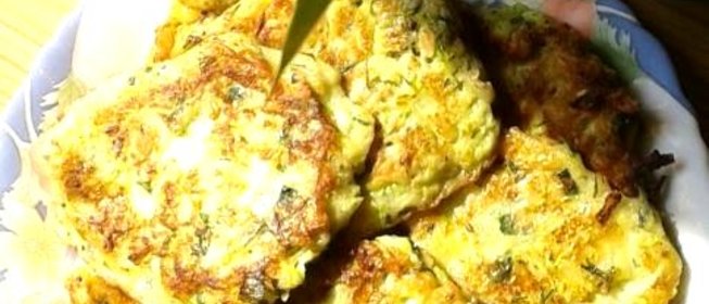 Легкие кабачковые оладьи