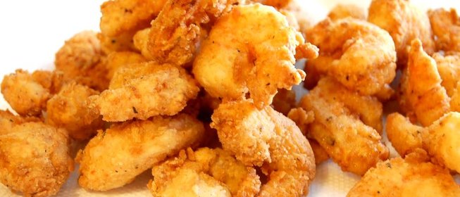 Королевские креветки в кляре