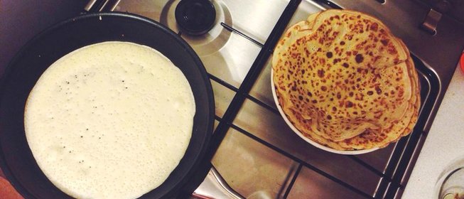 Блины на кефире с содой