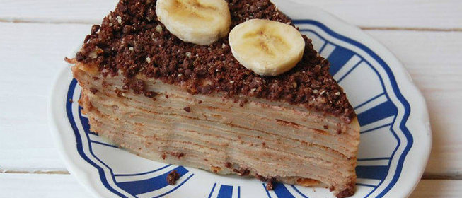 Блинный йогуртовый торт