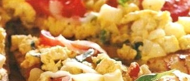 Пицца с картошкой и курицей