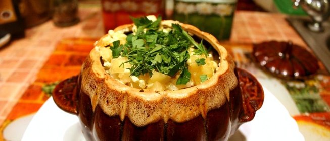 Рагу в горшочках с курицей