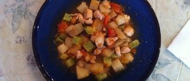 Рагу овощное с курицей