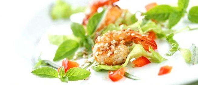 Креветки в ароматной кунжутной панировке