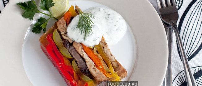 Террин из запечённых овощей