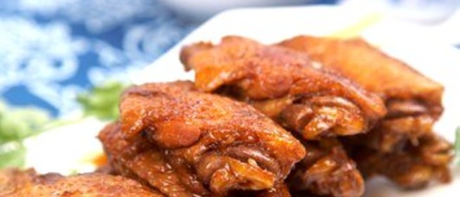 Куриные крылышки в медово-горчичном соусе