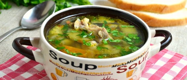 Куриный суп с баклажанами