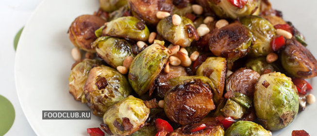 Жареная брюссельская капуста