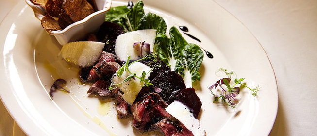 Тальята из говядины со свеклой