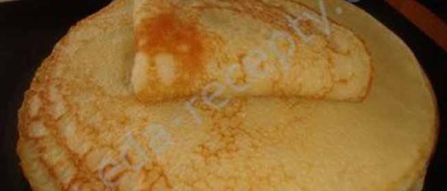 Блинчики на сгущенном молоке