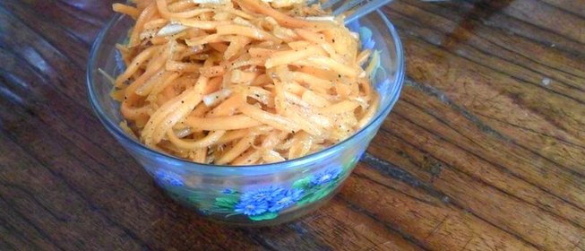 Морковь по-корейски без красного перца