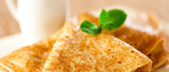 Блины с сухими дрожжами