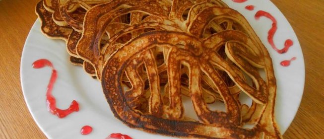 Ажурные блинчики Сердце