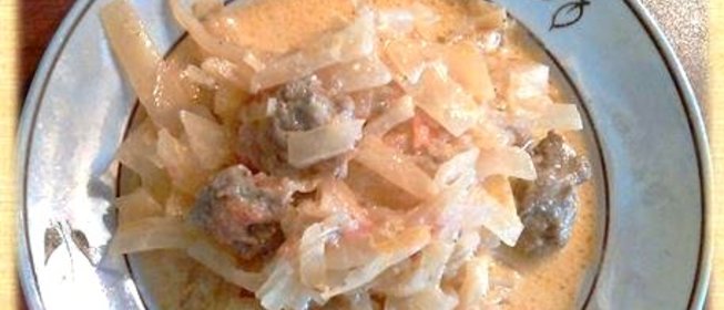 Капуста тушеная