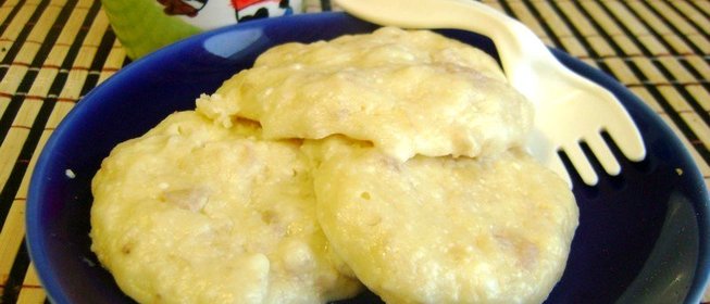 Сырники с бананом на пару