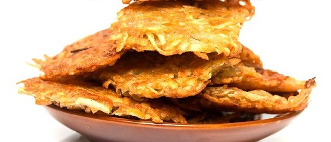 Картофельные оладьи с дрожжами