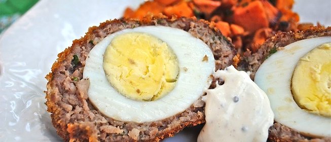 Яйца в фарше