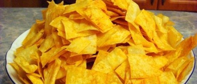 Домашние чипсы с паприкой из лаваша