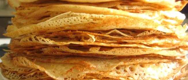 Диетические блины на воде