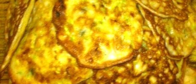 Кабачковые оладьи с молодым луком