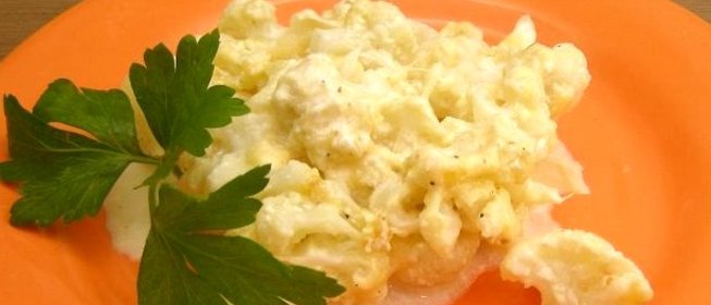 Цветная капуста под сыром