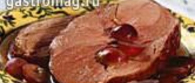 Маринованная ножка ягненка с виноградом